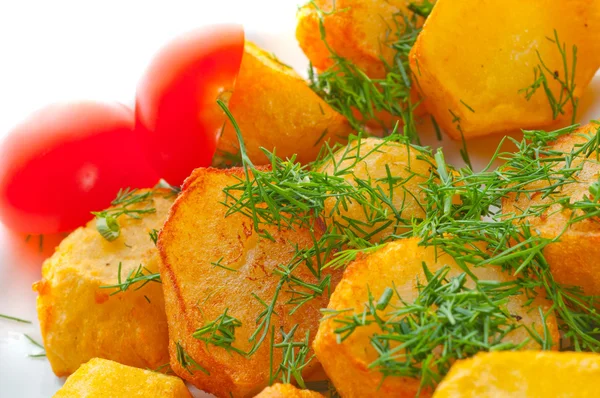 Stekt potatis med fänkål — Stockfoto