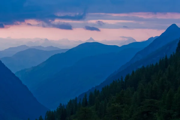 Grossglockner yüksek dağ yolu Alpler manzarası — Stok fotoğraf