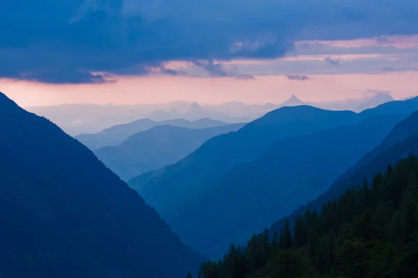 Vista Alpi da Grossglockner High Alpine Road — Foto Stock