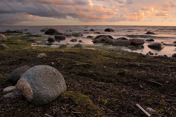 Vista del atardecer sobre el mar Báltico —  Fotos de Stock