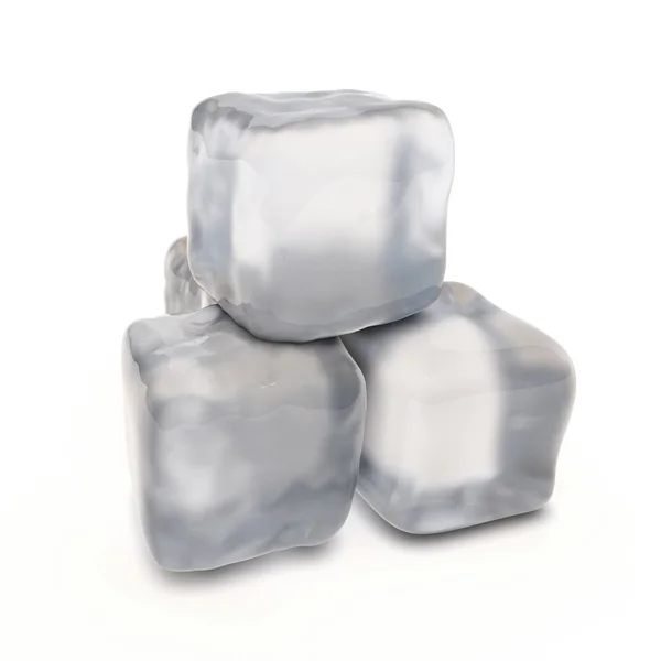 Quatro cubos de gelo para um cocktail — Fotografia de Stock
