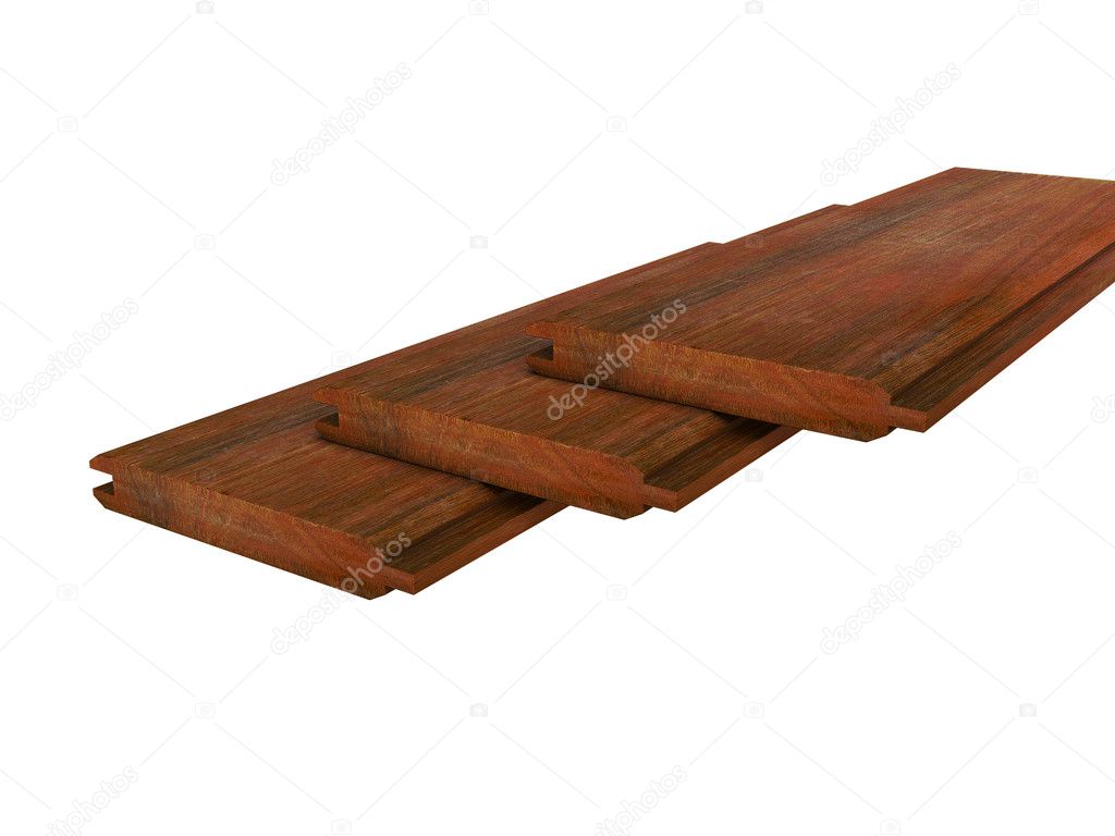 Three grooved wooden board