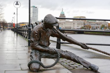 The Linesman statue. Dublin, Ireland clipart
