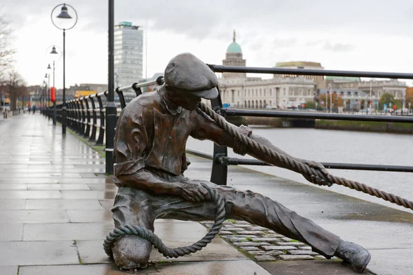 Pomezní socha. Dublin, Irsko — Stock fotografie