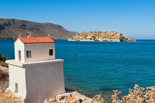 Ön Spinalonga. Kreta, Grekland — Stockfoto
