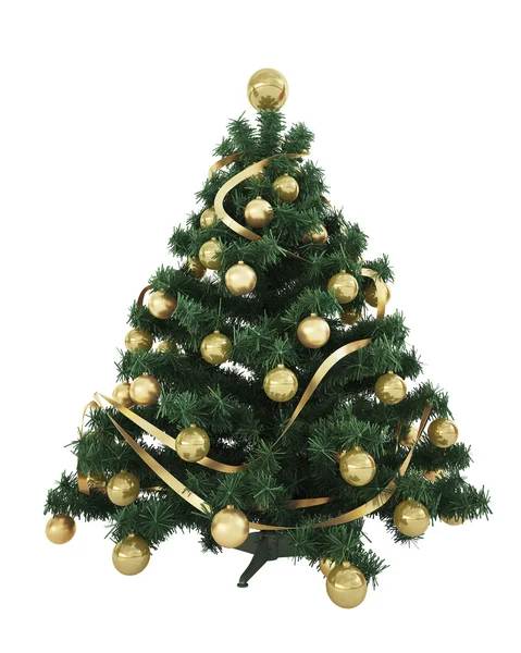 Krásný vánoční strom Stock Obrázky