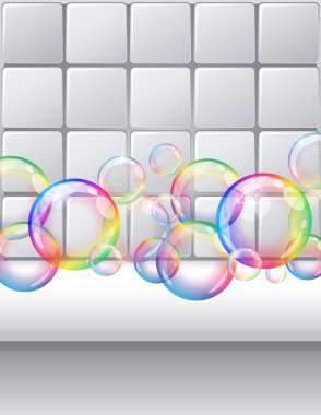 Bubbles background clipart