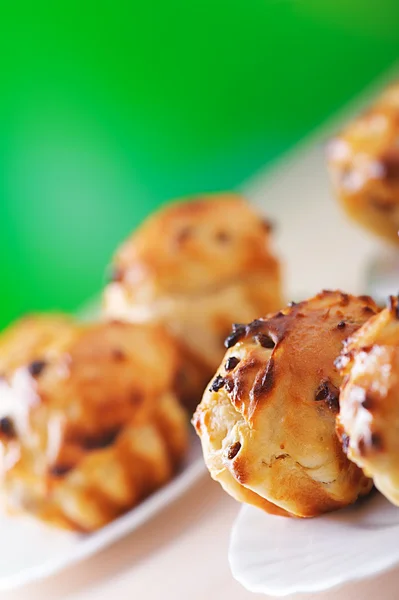 Kleine platen van muffins — Stockfoto