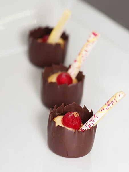 Tartas de chocolate — Foto de Stock