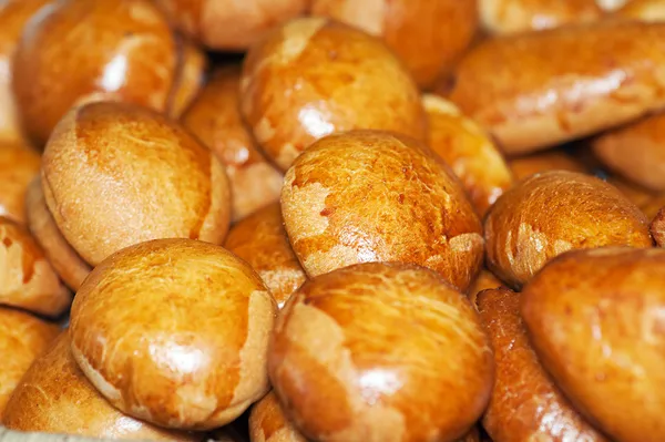 Baked cinnamon buns — Stock Photo, Image