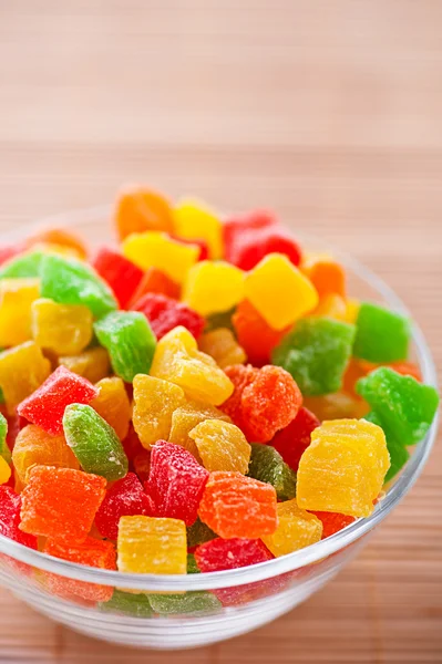 Renkli şeker (şekerlenmiş meyve, reçel, şekerleme) — Stok fotoğraf