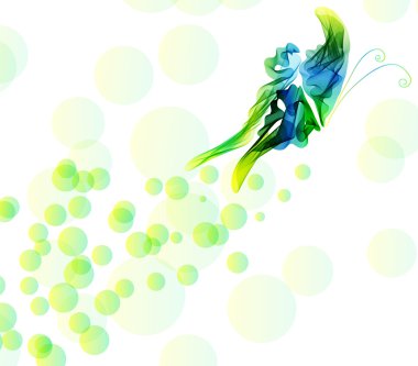 Smooth abstract butterfly background clipart