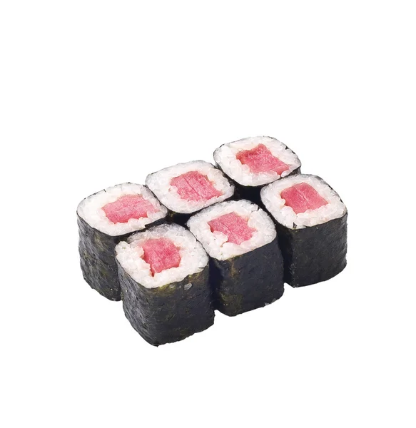 Sushi roll isoleret på hvid - Stock-foto