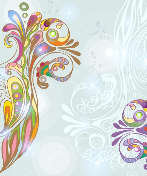 Beau fond floral coloré — Image vectorielle