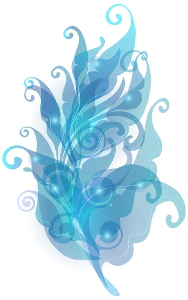 抽象蓝色花卉背景设计 — 图库矢量图片