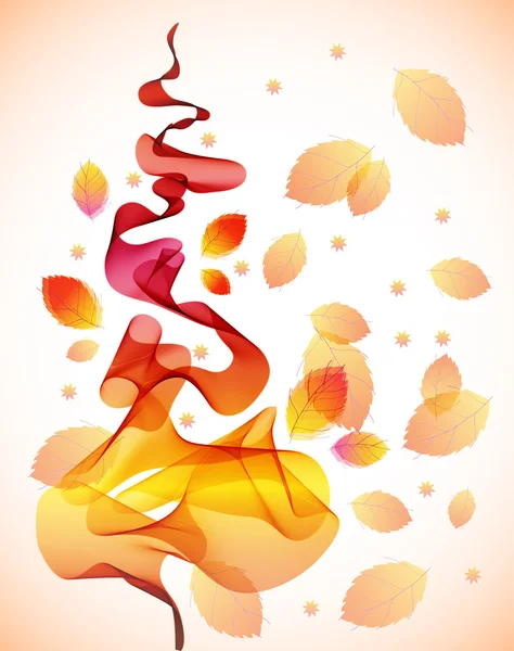 Fondo abstracto de otoño — Vector de stock