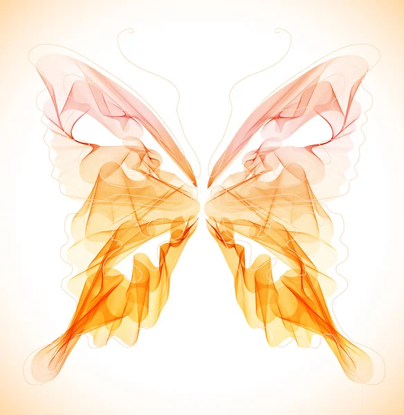 Glatte bunte abstrakte Schmetterling — Stockvektor