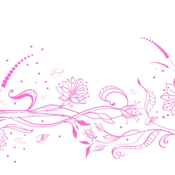 花のピンクの背景 — ストックベクタ