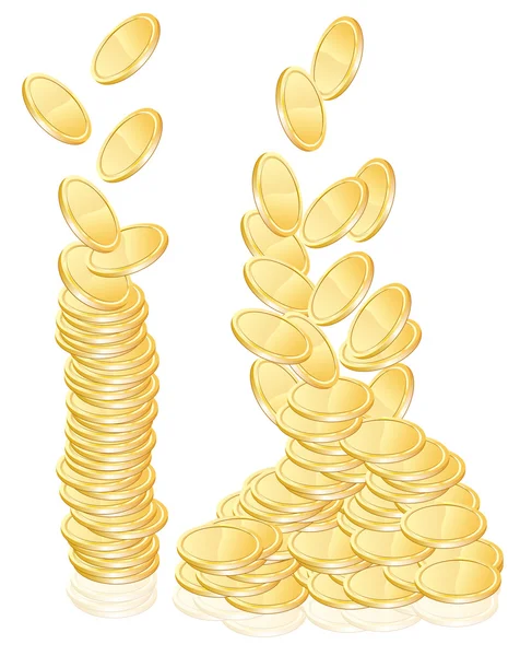 Goldmünzen — Stockvektor