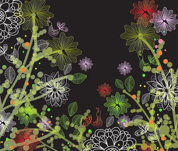 Όμορφη floral απεικόνιση — Διανυσματικό Αρχείο