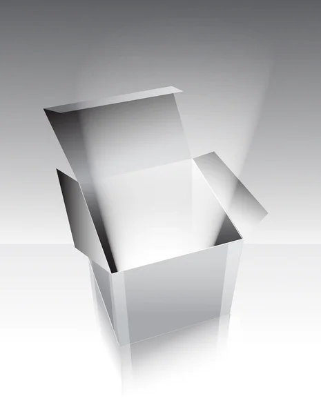 Сіра коробка зі світлом — стоковий вектор