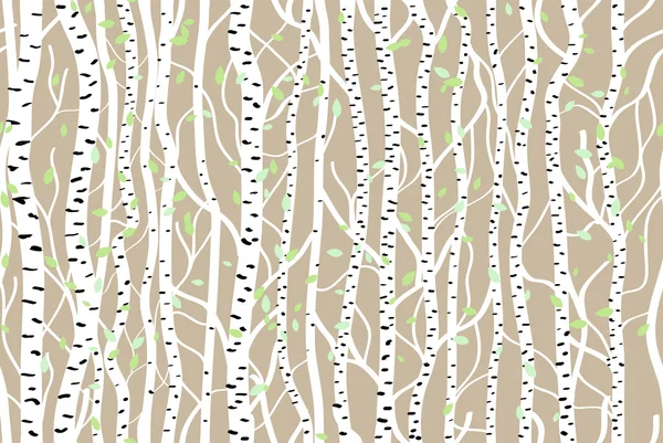 无缝模式与森林 — 图库矢量图片