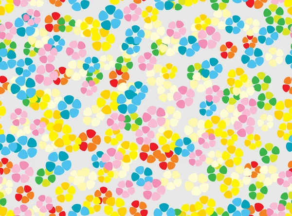 Sömlös färgglada anbud floral bakgrund — Stock vektor