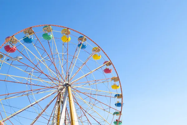 stock image Ferris wheel with blue sky