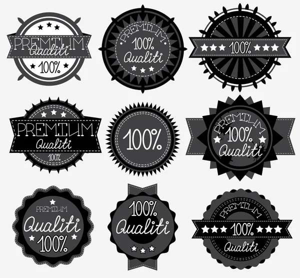 stock vector dark High Quality Labels Collection