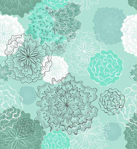 Sömlös anbud floral bakgrund — Stock vektor