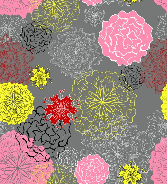 Fond floral tendre sans couture — Image vectorielle