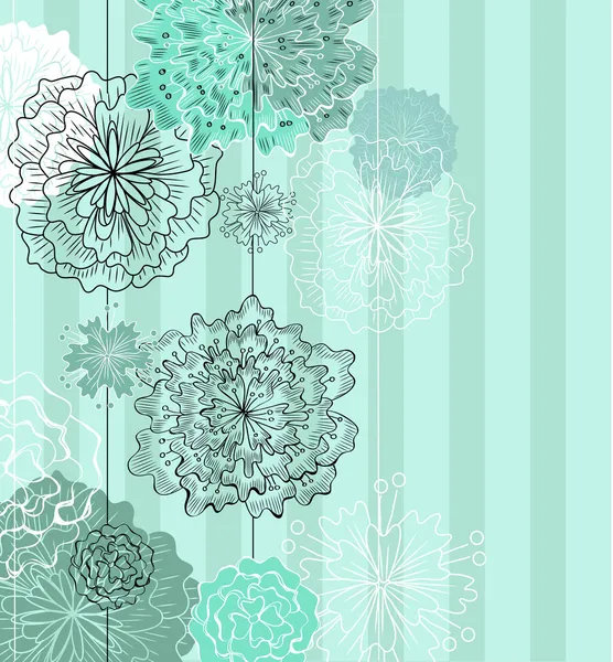 Beautiful floral card — Stock Vector