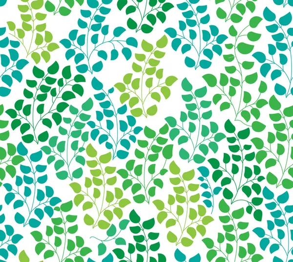 葉とのシームレスな色パターン — ストックベクタ
