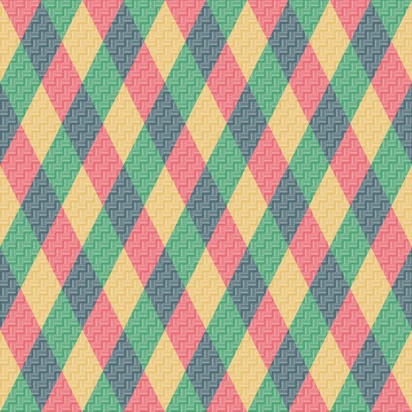 Kleurrijke ruit. naadloze patroon, achtergrond — Stockvector