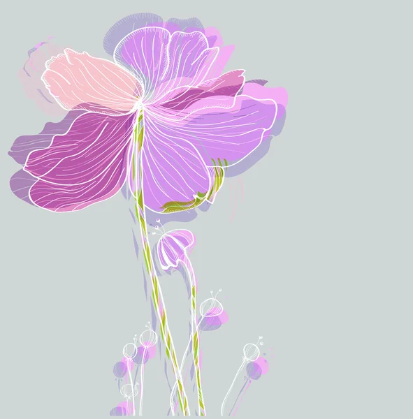 Stilvoller floraler Hintergrund — Stockvektor