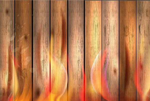 Textura de madeira fundo em fogo — Fotografia de Stock