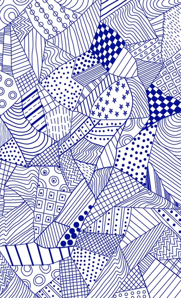 華やかな手描画パターン — ストックベクタ