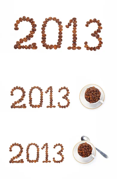 Čísla z kuří oka kávy 2013 — Stock fotografie
