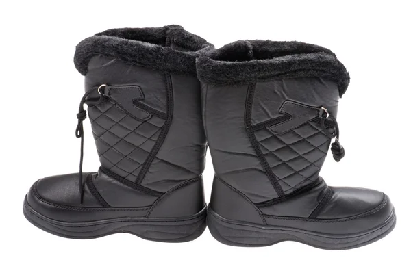 Winter boots on white background — Stock Photo, Image