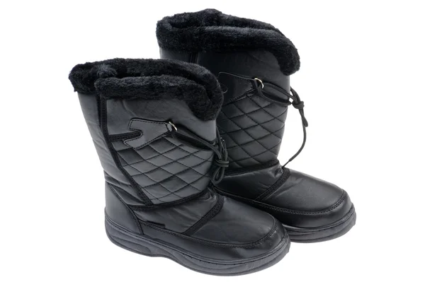 Winterstiefel aus nächster Nähe — Stockfoto