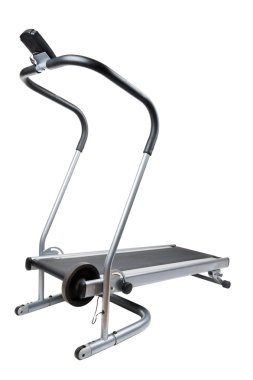 Treadmill on white close up clipart