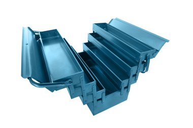 Metal tool box close up clipart