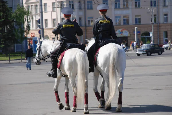 Mounted policewomen — Stock Photo, Image