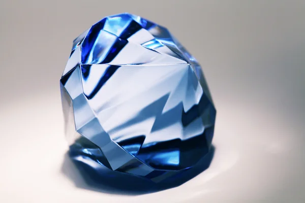 Большой голубой бриллиант — стоковое фото