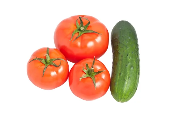 Grönsaker på vita — Stockfoto