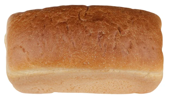 Chleb pszeniczny na białym tle — Zdjęcie stockowe