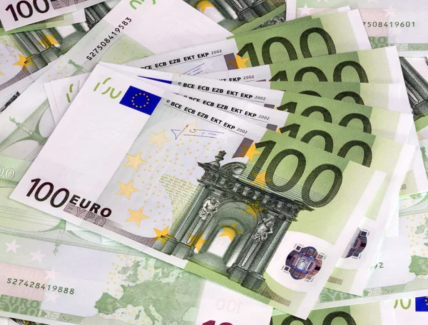 Банкнота в несколько сотен евро — стоковое фото