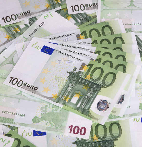 Europe euros banknote of hundreds