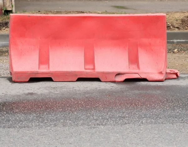 Restrictive block on road — Stock Photo, Image