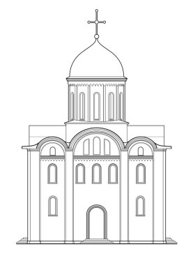 Ancient church clipart